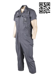 D166 plant service maintain repair industry uniform tailor made embroidery logos working double pockets special air uniform supplier company  boiler suit  overall  coverall